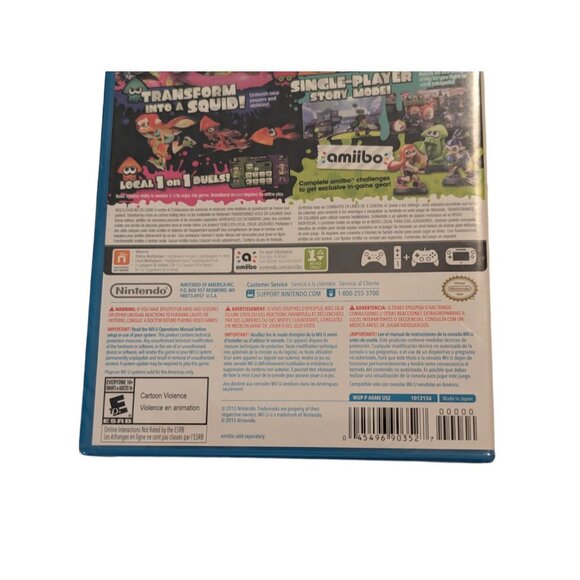 Splatoon Nintendo Wii U Video Game 2015 US Edition Rare Amiibo Compat New Sealed - Picture 6 of 7